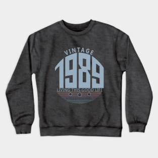 31st Birthday T-Shirt - Vintage 1989 Crewneck Sweatshirt